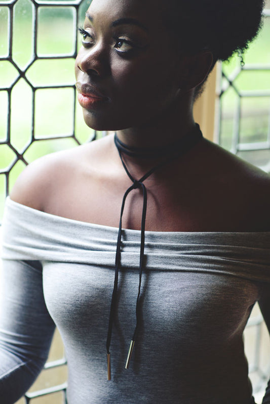 black choker necklace