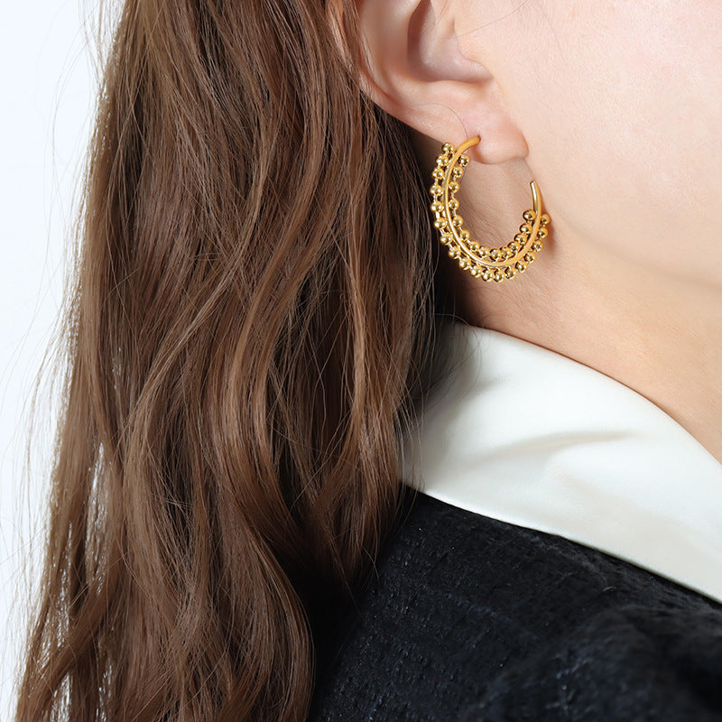 Olympia Bubble Hoop Earrings