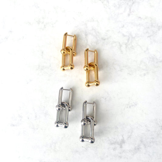 Adina Large Link Earrings