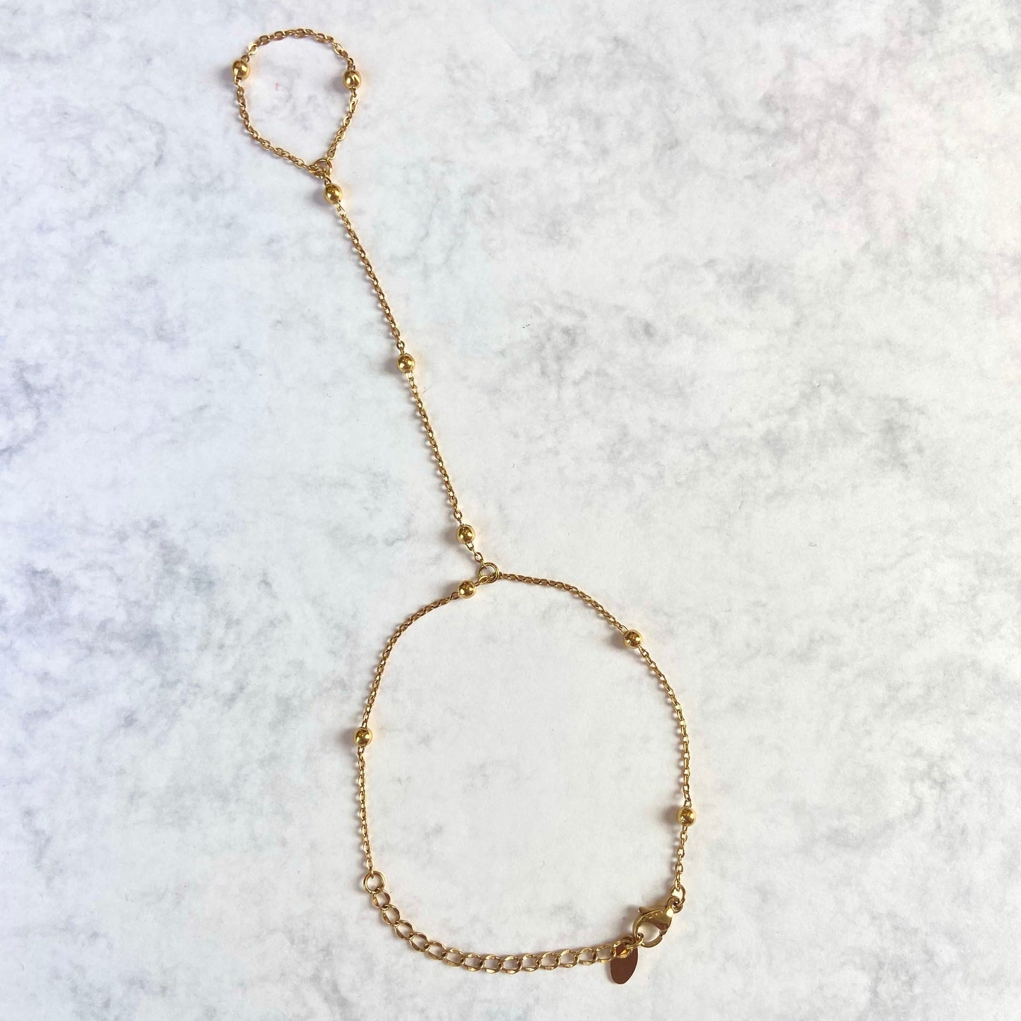 Gold hand chain