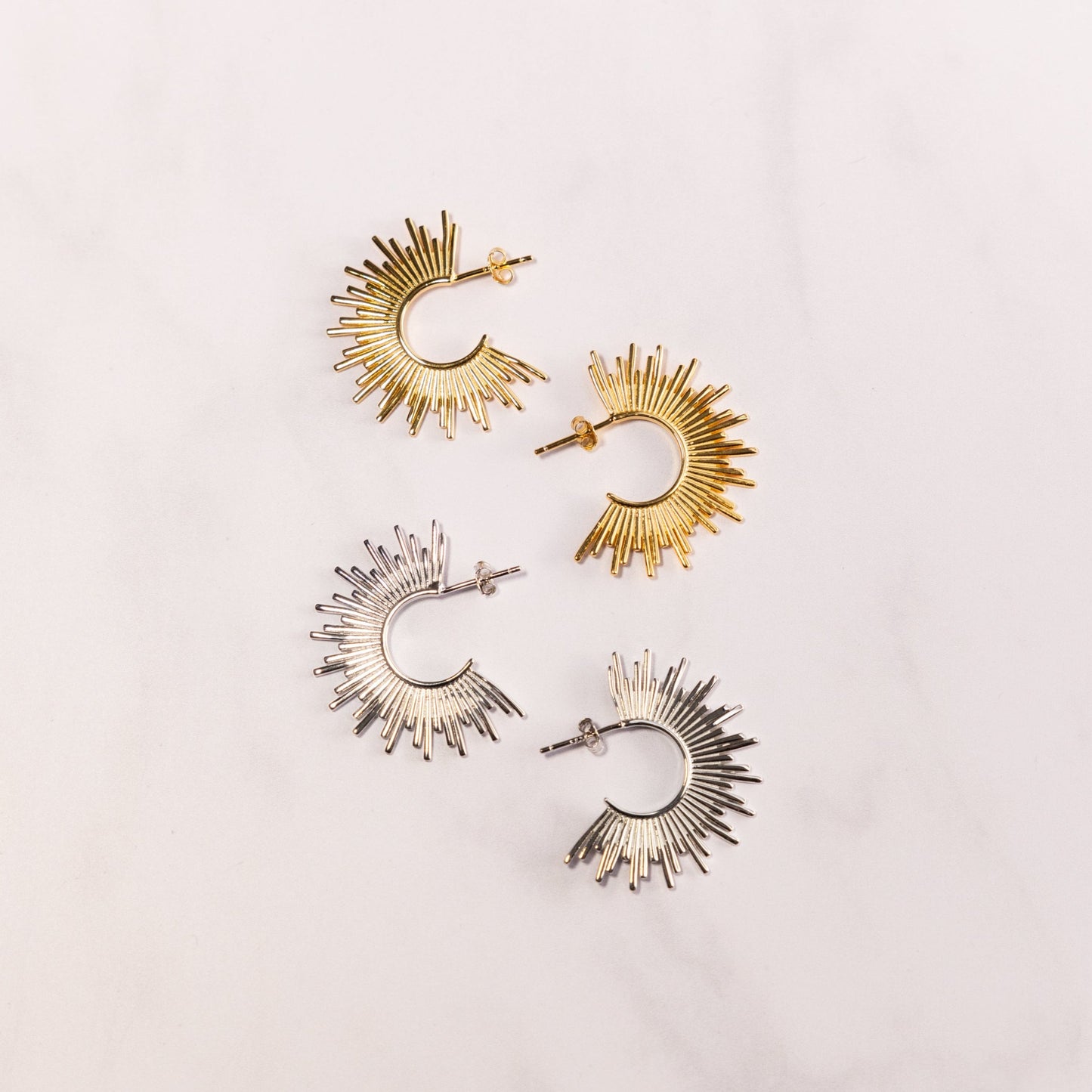Marissa Sunburst Necklace & Earring Set