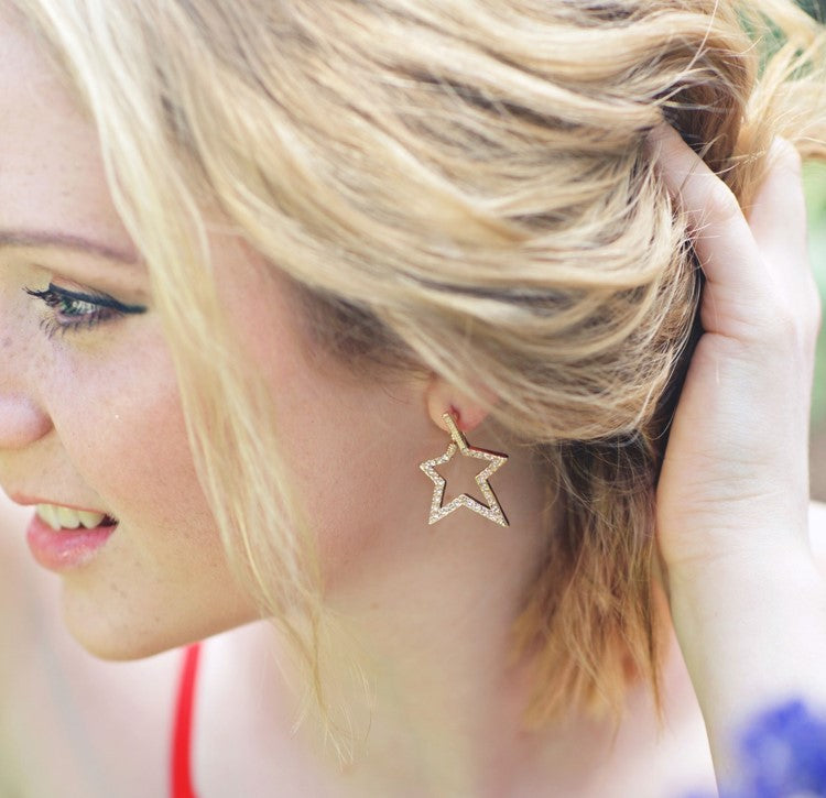 Star shaped earrings