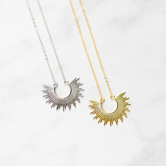 Marissa Sunburst Pendant Necklace