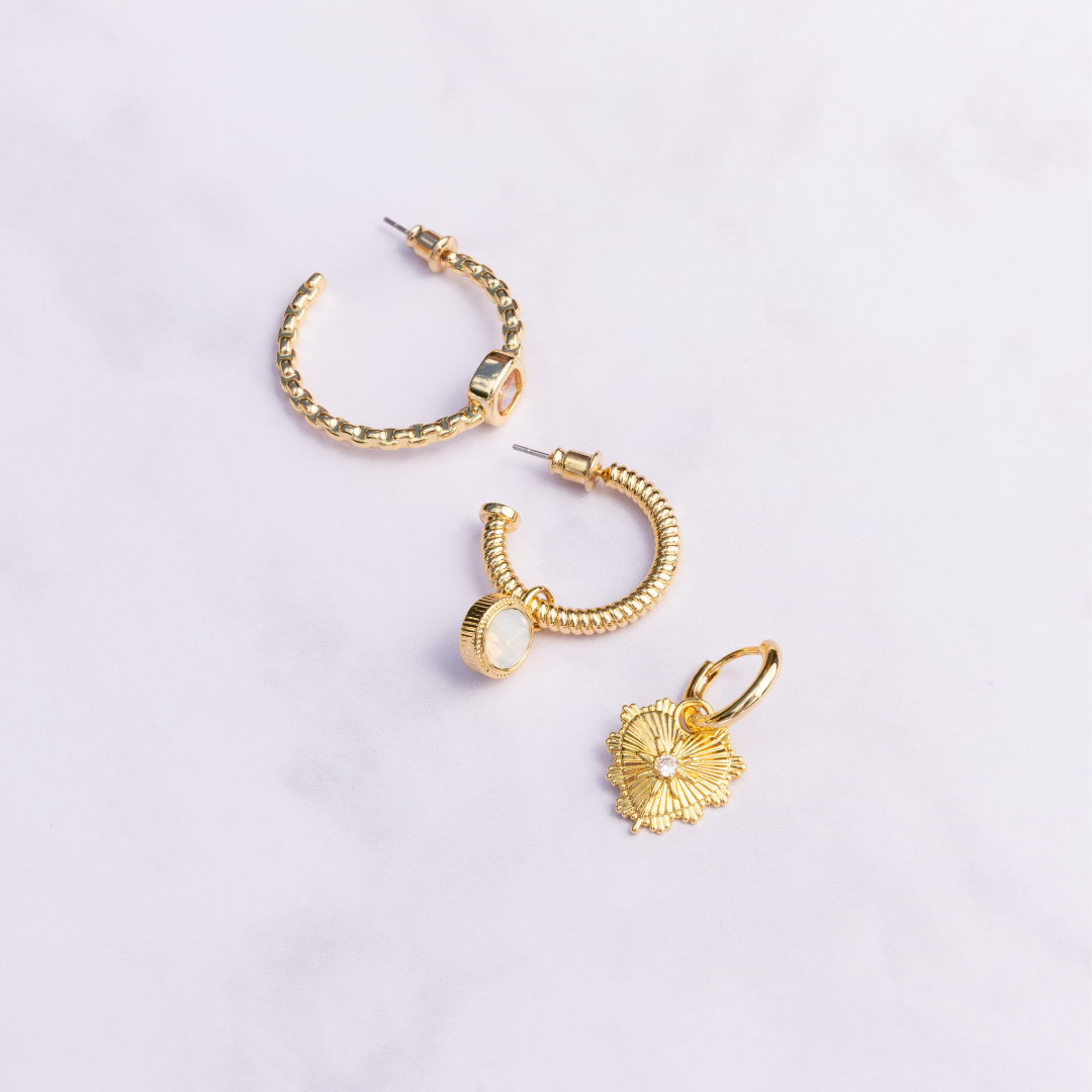 Carrie Hoop Earring Set