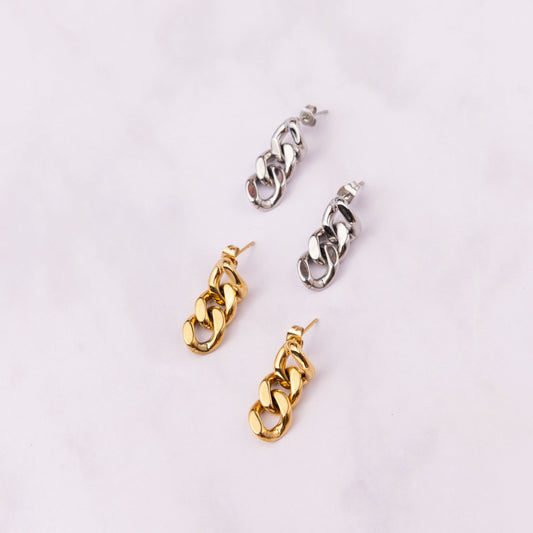 Cuban Link Drop Earring