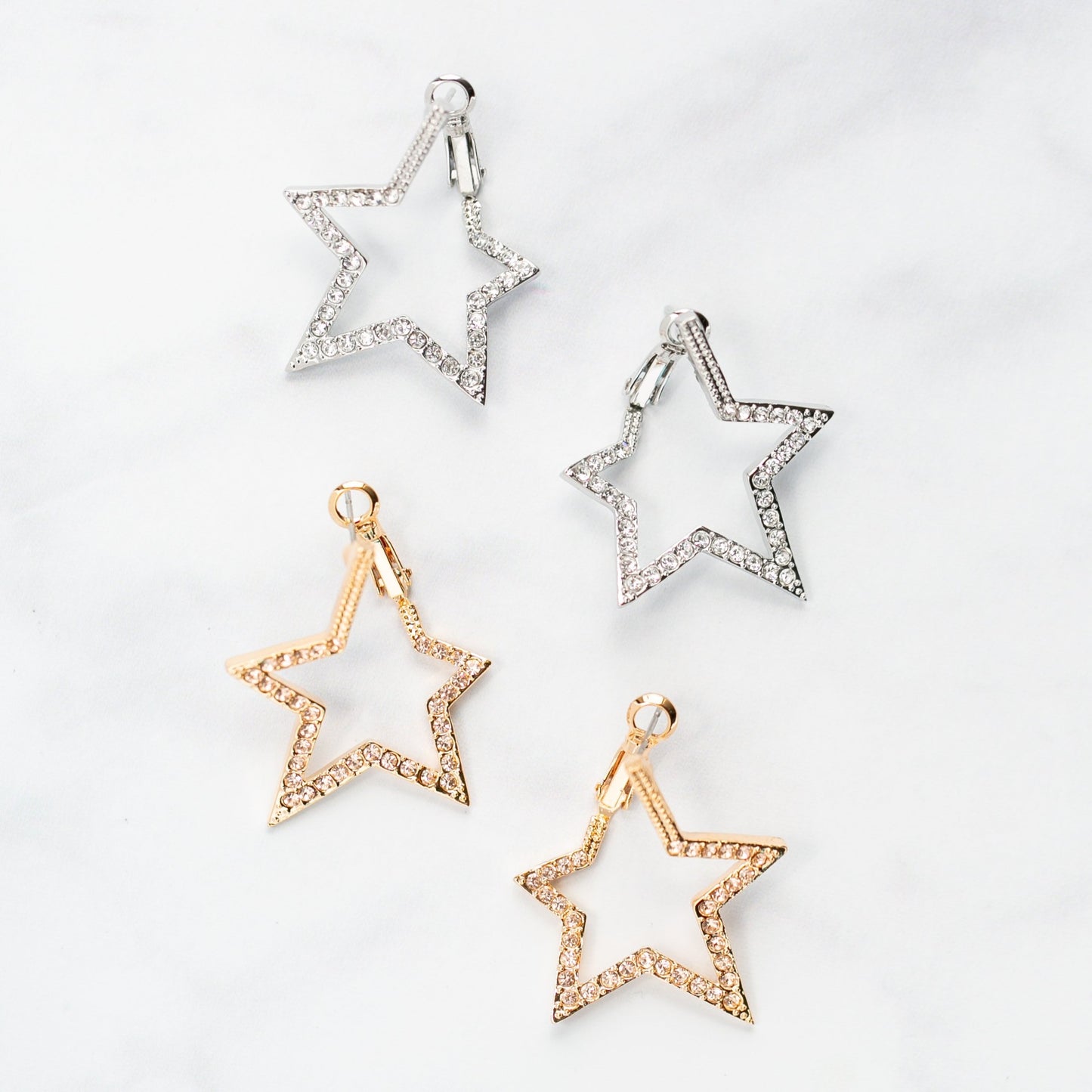 Champagne Star Earrings