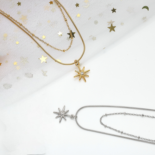 Cosmic Star Double Layer Necklace