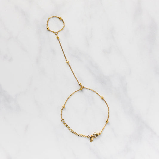 Gold hand chain